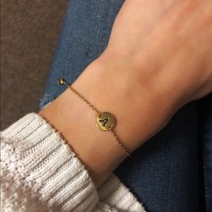 Gold “A” bracelet